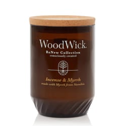WoodWick Incense & Myrrh candela di cera Altro Mirra Marrone 1 pz