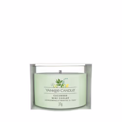 Yankee Candle Cucumber Mint Cooler, Rotondo, Verde, Cetriolo, Eucalipto, Pompelmo, Giacinto, Limone, Arancione, Muschio bianc ...