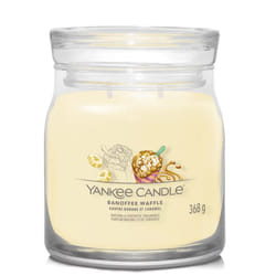 Yankee Candle Banoffee Waffle candela di cera Rotondo Banana, Caramello, Cioccolato Giallo 1 pz
