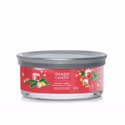 Yankee Candle 1743363E, Rotondo, Rosso, Argento, Fruttato, 28 h, 1 pz