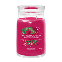 Yankee Candle Sparkling Winterberry candela di cera Rotondo Rosso 1 pz
