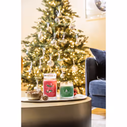 Yankee Candle Holiday Cheer candela di cera Rotondo Rosso 1 pz