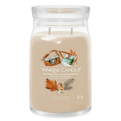Yankee Candle Afternoon scrapbooking candela di cera Rotondo Ambra, Mela, Bergamotto, CEDAR, Eucalipto, Zenzero, Pelle, Limone, Muschio, Noce moscata, Patchouli Beige 1 pz