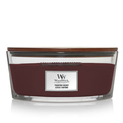 WoodWick Phantom Cherry candela di cera Ellisse Ambra, Lana Cashmere, Ciliegia (frutto), Vaniglia Borgogna 1 pz