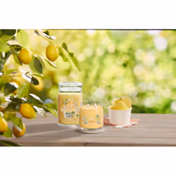 Yankee Candle Lemon Gelato candela di cera Rotondo Limone Trasparente, Giallo 1 pz - Vista aggiuntiva 4