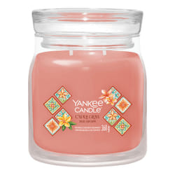 Yankee Candle Capri Glow candela di cera Rotondo Arancione, Trasparente 1 pz