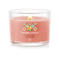 Yankee Candle Capri Glow candela di cera Rotondo Agrume, Frangipani Arancione, Trasparente 1 pz