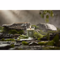 WoodWick Ethereal Haze candela di cera Rotondo Verde chiaro 1 pz