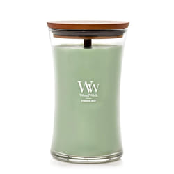 WoodWick Ethereal Haze candela di cera Rotondo Verde chiaro 1 pz