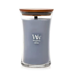 WoodWick Terra Haze candela di cera Rotondo Grigio 1 pz