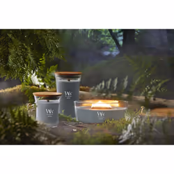 WoodWick Terra Haze candela di cera Rotondo Grigio 1 pz - Vista aggiuntiva 3