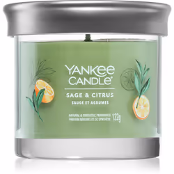 La candela profumata Yankee Candle Sage & Citrus profuma la tua casa con una fragranza meravigliosa per creare un'atmosfera a ...