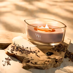 WoodWick Patchouli Creme candela di cera Altro Marrone, Trasparente, Legno 1 pz - Vista aggiuntiva 3