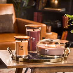 WoodWick Patchouli Creme candela di cera Altro Marrone, Trasparente, Legno 1 pz - Vista aggiuntiva 5