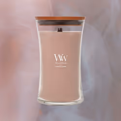 WoodWick Patchouli Creme candela di cera Altro Marrone, Trasparente, Legno 1 pz - Vista aggiuntiva 3