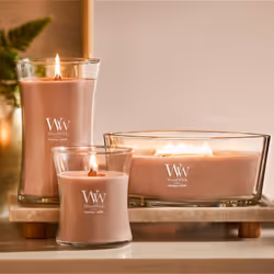 WoodWick Patchouli Creme candela di cera Altro Marrone, Trasparente, Legno 1 pz - Vista aggiuntiva 5