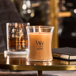 WoodWick Golden Bourbon candela di cera Altro Trasparente, Legno, Giallo 1 pz - Vista aggiuntiva 3