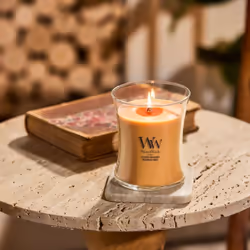WoodWick Golden Bourbon candela di cera Altro Trasparente, Legno, Giallo 1 pz - Vista aggiuntiva 5