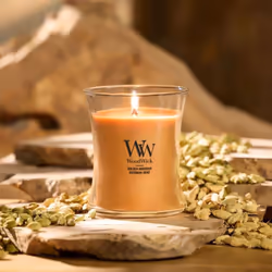 WoodWick Golden Bourbon candela di cera Altro Trasparente, Legno, Giallo 1 pz - Vista aggiuntiva 6
