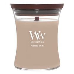 WoodWick Patchouli Creme candela di cera Altro Marrone, Trasparente, Legno 1 pz