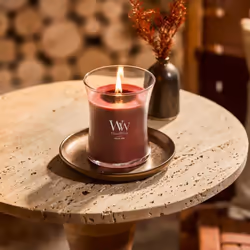 WoodWick Rouge Oud candela di cera Altro Rosso, Trasparente, Legno 1 pz - Vista aggiuntiva 3