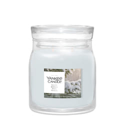 Yankee Candle Snow Kissed Pine candela di cera Cilindro Freschezza Bianco 1 pz