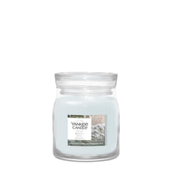 Yankee Candle Snow Kissed Pine candela di cera Cilindro Freschezza Bianco 1 pz