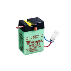YUASA YUASA Batteria YUASA convenzionale senza acid pack - 6N2A-2C-3 Batteria senza pacco acido, dimensione 70 mm
