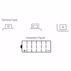 YUASA YUASA Batteria YUASA convenzionale senza acid Pack - YB12C-A Batteria senza pacco acido