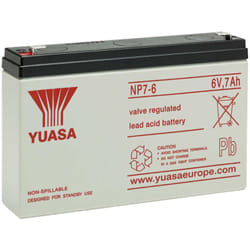 Yuasa - Batteria al piombo ermetica 6V 7Ah NP7-6