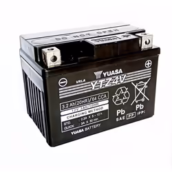 Yuasa YTZ4V, AGM (acido assorbito in microfibra di vetro), 3,2 Ah, 12 V, 130 A, Motocicletta, Senza manutenzione