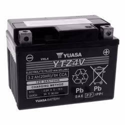 Yuasa YTZ4V batteria per veicolo AGM (acido assorbito in microfibra di vetro) 3,2 Ah 12 V 130 A Motocicletta