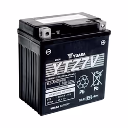 Yuasa YTZ7V, AGM (acido assorbito in microfibra di vetro), 6,3 Ah, 12 V, 105 A, Motocicletta, Senza manutenzione