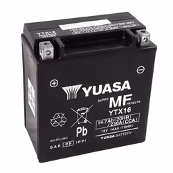 YUASA YUASA Fabbrica di batterie YUASA esente da manutenzione -YTX16 FA Batteria esente da manutenzione