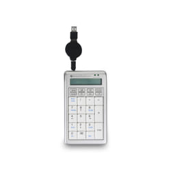 BakkerElkhuizen S-board 840 Numeric tastierino numerico PC USB Grigio chiaro, Bianco