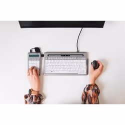BakkerElkhuizen S-board 840 Numeric tastierino numerico PC USB Grigio chiaro, Bianco - Vista aggiuntiva 7