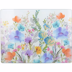 Creative Tops - de protezione per piano di lavoro de vetro premium con disegno floreale de prato, multicolore, 40 x 30 cm