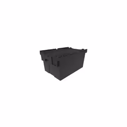 Contenitore multiuso impilabile, lungh. x largh. x alt. 600 x 400 x 310 mm, nero. Fornitura = montato. Lunghezza = 600 mm. La ...