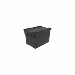 Contenitore multiuso impilabile, lungh. x largh. x alt. 600 x 400 x 400 mm, nero. Fornitura = montato. Lunghezza = 600 mm. La ...