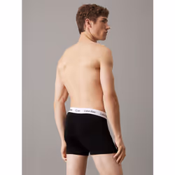 Calvin Klein 0000U2662G-001-M Pantaloncino Boxer Nero, Bianco