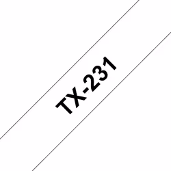 Brother TX-231, Nero su bianco, TX, Brother, P-touch PT-7000, PT-8000, 1,2 cm, 15 m