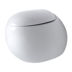 Langtree Sanitario wc Ovale Sospeso con Sedile Copri Water Soft-Close – 350 x 420 x 590 mm - Hudson Reed