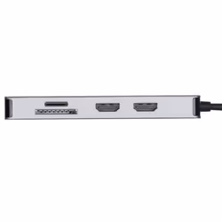 Targus DOCK423EU replicatore di porte e docking station per laptop Cablato USB 3.2 Gen 1 (3.1 Gen 1) Type-C Argento - Vista aggiuntiva 5