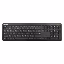 Targus AKB864DE, Full-size (100%), Wireless, Bluetooth, QWERTY, Nero