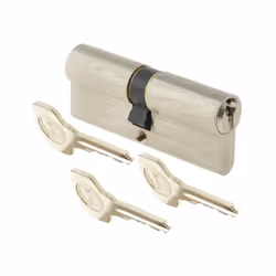 Cilindro serie 500 plus 40x40 mm nichelato, 5 perni, 3 chiavi Riferimento YALE YC500+/SC40X40NI Sistema a 5 pinProtezione con ...