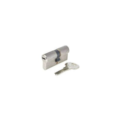 Yale - Cilindro serie 1000 30x30mm nichelato, 6 perni, 4 chiavi reversibili.