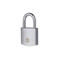 Yale - Lucchetto in ottone di alta sicurezza con finitura cromata Y120B/40/125/1 corpo 40mm, arco in acciaio indurito al Boro, 3 chiavi