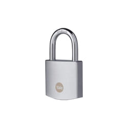 Yale - Lucchetto in ottone di alta sicurezza con finitura cromata Y120B/50/127/1 corpo 50mm, arco in acciaio indurito al Boro, 3 chiavi