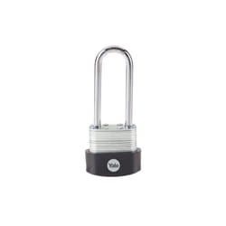 Yale - Lucchetto in acciaio laminato di alta sicurezza Y125B/40/163/1, corpo 40mm, arco lungo in acciao indurito, 3 chiavi