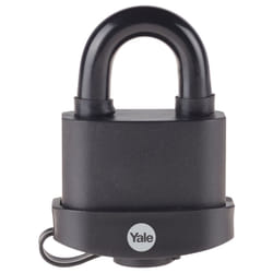 Yale - Lucchetto di alta sicurezza resistente agli agenti atmosferici Y220B/61/123/1 corpo 60mm, arco in acciaio indurito, 3 chiavi